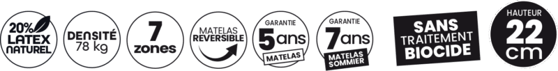Pictogramme du matelas Dunlopillo Antares