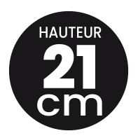 Hauteur 21 cm