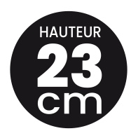 Hauteur 23 cm
