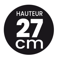 Hauteur 27 cm